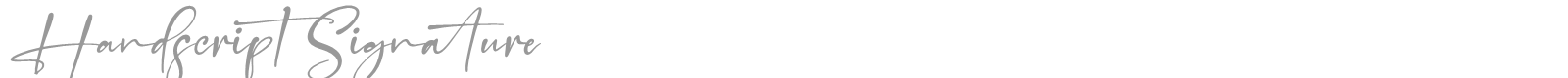 Handscript Signature font preview